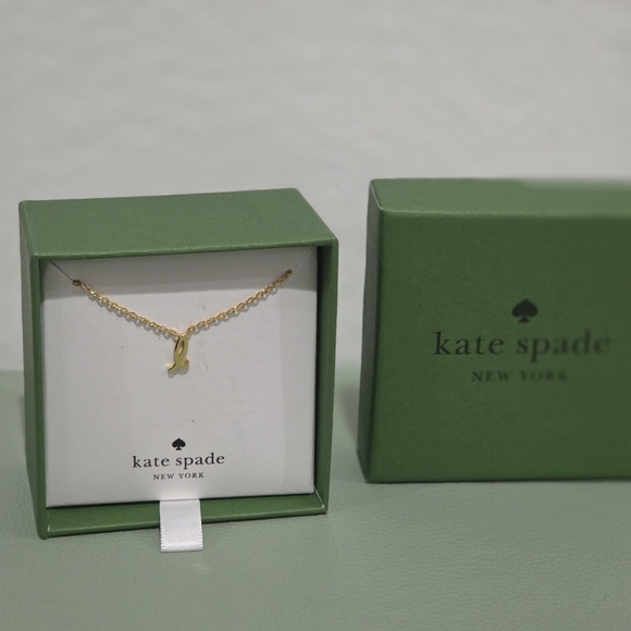 Kate Spade New York One In A Million Lowercase “L” Initial Pendant Necklace - Picture 4 of 5